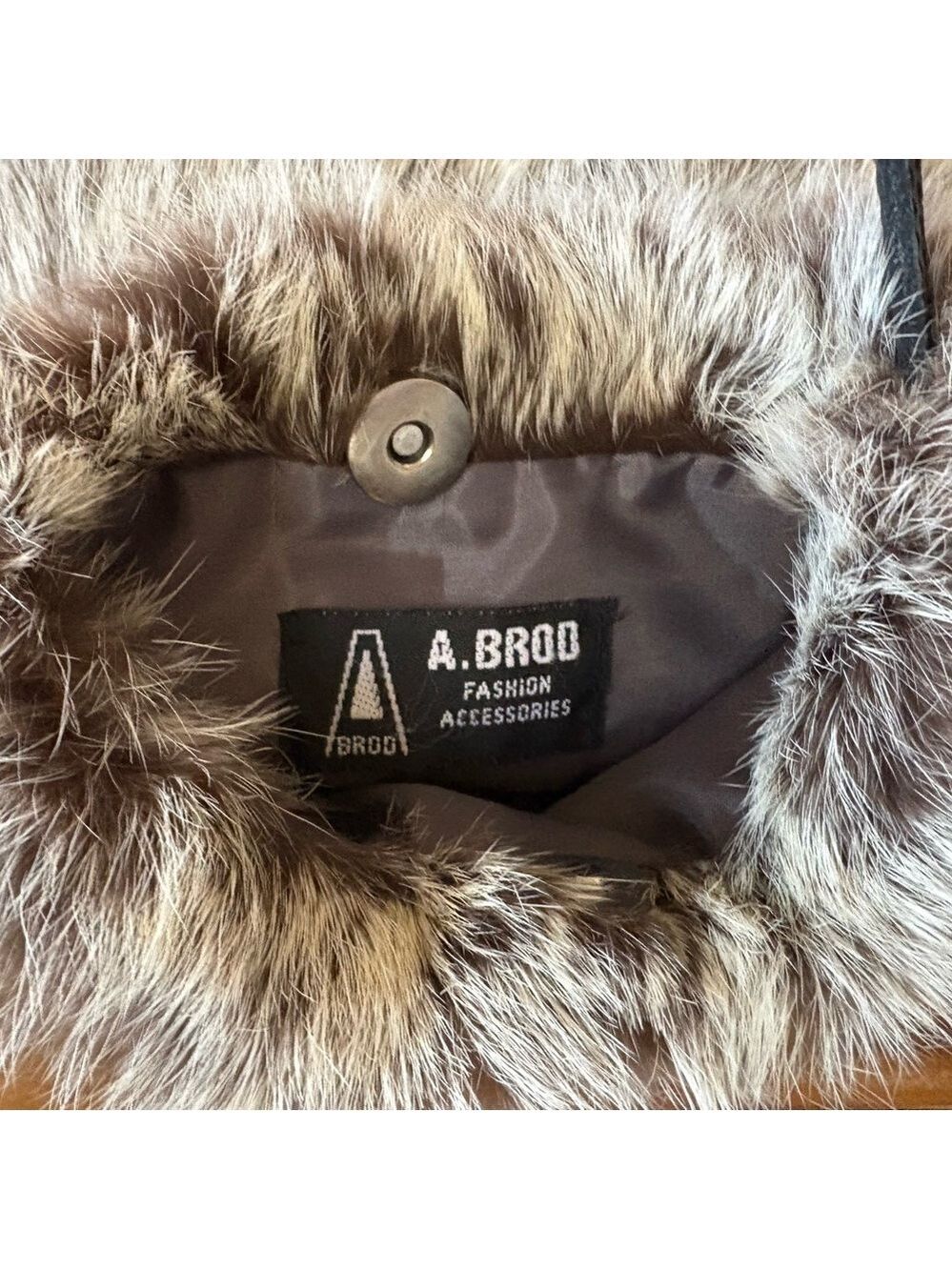 A.BROD Rabbit Fur Crossbody Bag - Picture 4 of 4